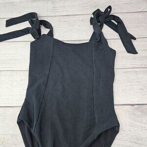 NWOT Beach Riot Women's‎ Black Ribbed One Piece Bathing Suits Size XS
